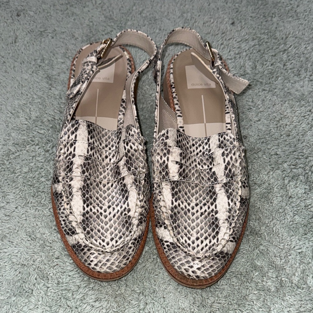 Dolce Vita Snake Print Hardi Loafers
